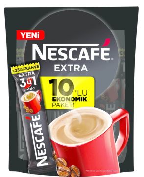 Nescafe Extra 3 ü 1 Arada Ekonomik Paket 10 Adet