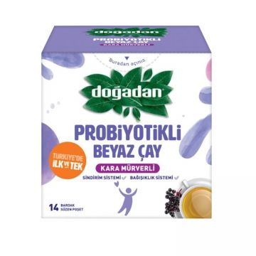 Doğadan Probiyotikli Beyaz Çay Karamürverli 14 Adet