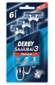 Derby Samurai 3 Platinum 6 Adet Tıraş Bıçağı