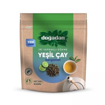 Doğadan Yeşil Çay Kıvrık Dökme Bergamotlu 50 Gr