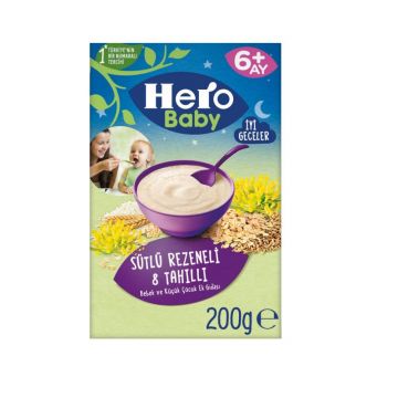 Hero Baby Sütlü Rezeneli 8 Tahıllı 200 Gr