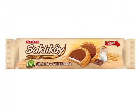 Ülker Saklıköy Çikolatalı ve Sütlü Kremalı 100 Gr