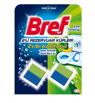 Bref Wc Rezervuar Power Aktif Çam Ferahlığı 50 gr x 2 Adet