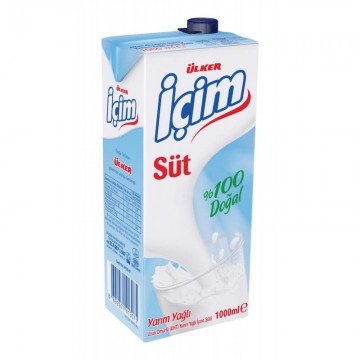 İçim Yarım Yağlı Süt 1000 Ml