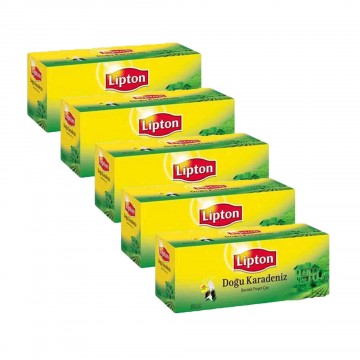 Lipton Doğu Karadeniz Bardak Poşet Çay 50 gr 25' li x 5 Adet