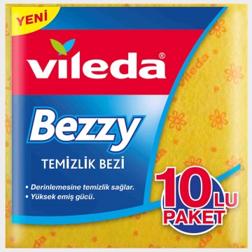 Vileda Bezzy Temizlik Bezi 10 Adet