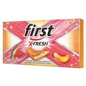 First X-Fresh Karpuz & Şeftali Aromalı Sakız 27 Gr