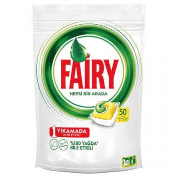 Fairy Hepsi Bir Arada Bulaşık Makinesi Kapsülü Limon 50 Adet   