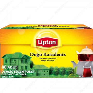 Lipton Doğu Karadeniz Bergamot Aromalı Demlik Siyah Çay 80 Adet 