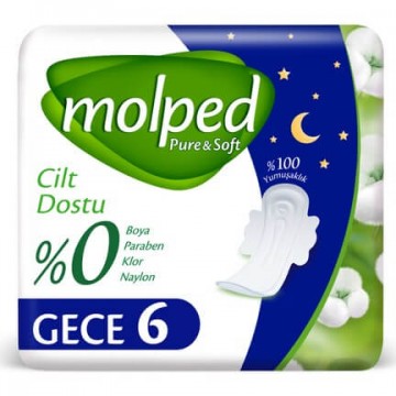 Molped Pure & Soft Gece 6 lı