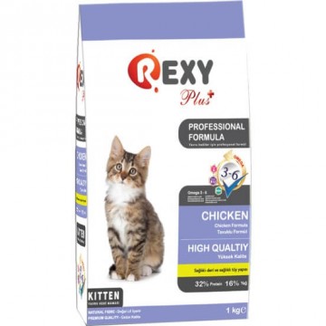 Rexy Tavuk Etli Kuru Yavru Kedi Maması 1 Kg