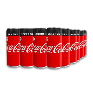 Coca Cola Şekersiz 330 Ml x 24 Adet