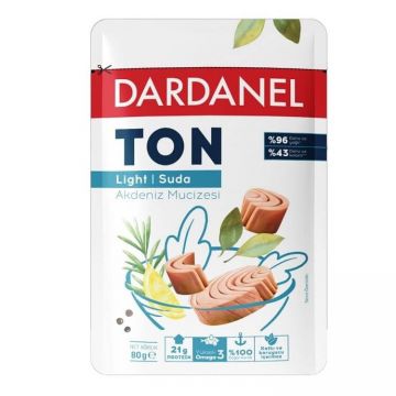 Dardanel Ton Balığı Light Poşet 80 Gr