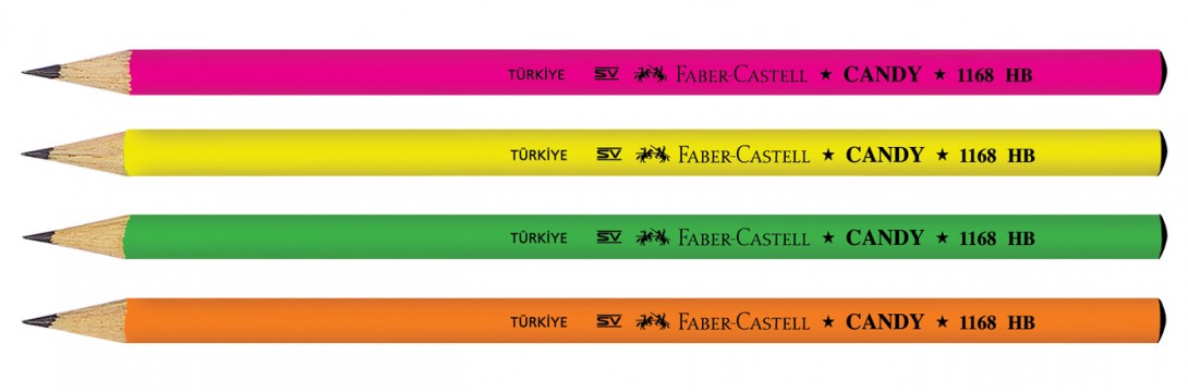 Faber-Castell 1168 Candy Mercanlı Kurşun Kalem Adet