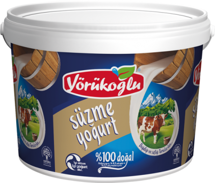 Yörükoğlu Süzme Yoğurt Tam Yağlı 2.5 Kg