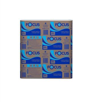 Focus Extra Z Katlamalı Havlu 200 Yaprak x 12 Paket 