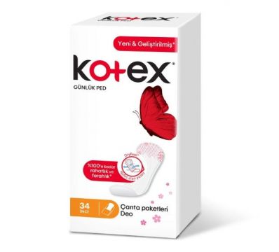 Kotex Lightdays İnce Günlük Ped Parfümlü 34 Adet