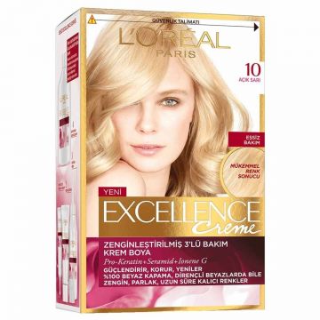 Loreal Paris Excellence Creme Saç Boyası 10 Açık Sarı