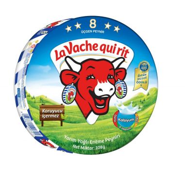 La Vache Qui Rit Üçgen Peynir 8 Porsiyon 108 Gr