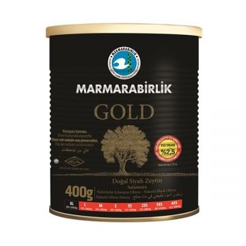 Marmarabirlik Gold Az Tuzlu Siyah Zeytin 400 Gr 