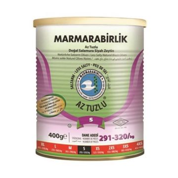 Marmarabirlik Az Tuzlu Siyah Zeytin (L) 400 Gr 