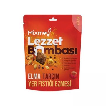 Mixmey Fıstık Ezmesi Elma Tarçın Lezzet Bombası 77 Gr