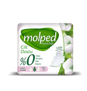 Molped Pure&Soft Hijyenik Ped Tekli Uzun 7 Li