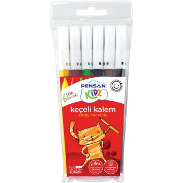 Pensan Kidz Keçeli Kalem 6 Renk