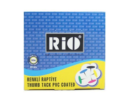 Rio 1506 Renkli Pvc Kaplı Başlı Raptiye