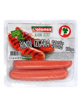 Polonez Hindi Izgara Sosis 500 Gr