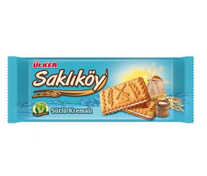 Ülker Saklıköy Kremalı Sütlü Bisküvi 100 Gr