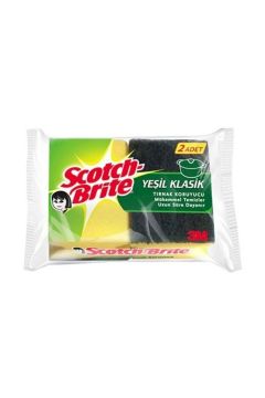 Scotch Brite Oluklu  Bulaşık Süngeri Yeşil 2'li Paket 