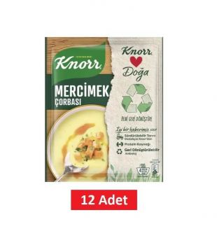 Knorr Süzme Mercimek Çorbası 76 gr 12 adet 