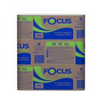 Focus Optimum Z Katlamalı Havlu 150 Yaprak x 12 Paket