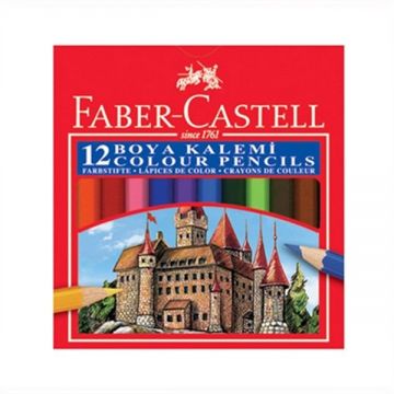 Faber-Castell Kuru Boya Kalemi Yarım Boy 12 Renk