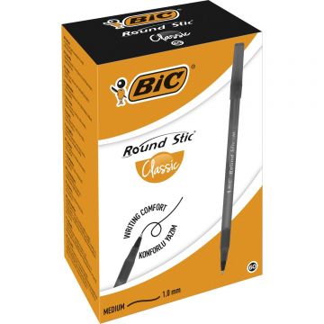 Bic Round Stic Tükenmez Kalem Siyah 60 Adet