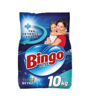 Bingo Çamaşır Deterjanı Renkli Beyaz 10 Kg
