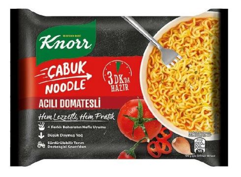 Knorr Çabuk Noodle Acılı Domatesli 66 Gr