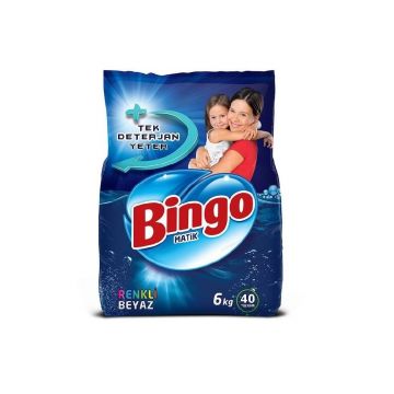 Bingo Çamaşır Deterjanı Renkliler Beyazlar 6 Kg