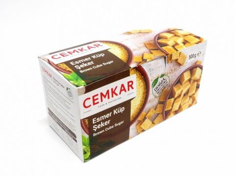 Cemkar Esmer Küp Şeker 500 Gr