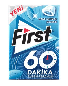 First Sensations 60 Dakika Nane Aromalı Sakız 20 Gr