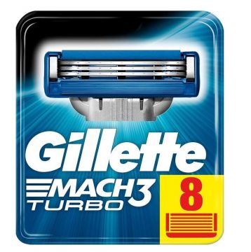Gillette Mach3 Turbo Yedek Tıraş Bıçağı 8 Li