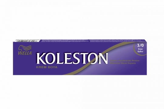 Koleston Kalıcı Krem Saç Boyası 3/0 Koyu Kahve