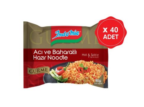 Indomie Gurme Acı Baharatlı 80 Gr x 40 Adet