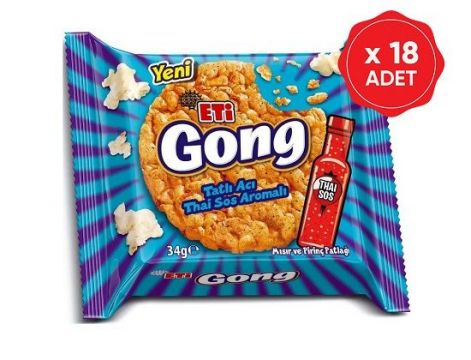 Eti Gong Thai 34 Gr Tatlı Acı x 18 Adet