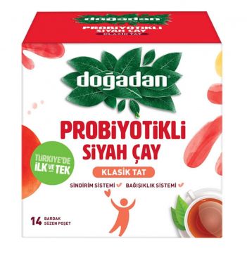 Doğadan Probiyotikli Siyah Çay 14 Adet