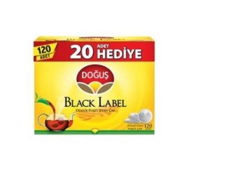 Doğuş Black Label Demlik Poşet Siyah Çay 120 Adet 384 Gr