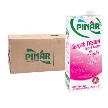 Pınar Light Süt 1 Lt x 12 Adet