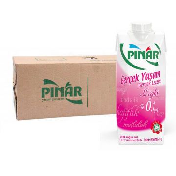 Pınar Light Süt 500 Ml x 12 Adet
