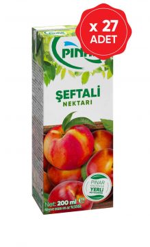 Pınar Şeftali Nektarı 200 Ml x 27 Adet